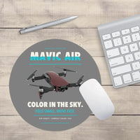 Thumbnail for DJI Mavic Air design on gray round mouse pad