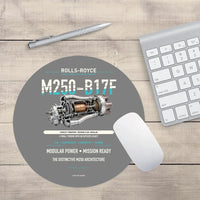 Thumbnail for M250-B17F design on gray round mouse pad