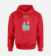Thumbnail for Henry E. Rohlsen Airport (STX) design on red hoodie single-side print