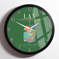 Thumbnail for Los Angeles International Airport LAX Wall-Clock Framed - Green