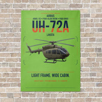 Thumbnail for Airbus UH-72A Lakota vertical canvas print - no frame - light green background