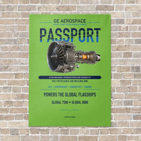 Thumbnail for PASSPORT vertical canvas print - no frame - light green background