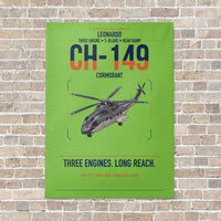 Thumbnail for Leonardo CH-149 Cormorant vertical canvas print - no frame - light green background