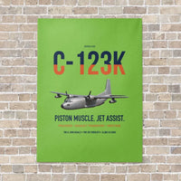 Thumbnail for C-123K Provider vertical canvas print - no frame - light green background
