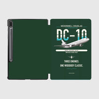Thumbnail for McDonnell Douglas DC-10 design on dark green samsung tablet tablet case