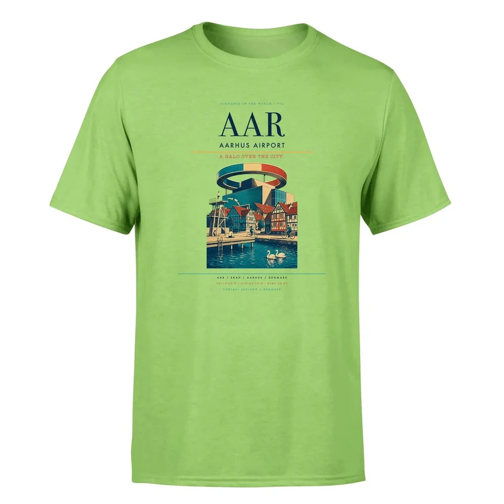 Aarhus Airport (AAR) Premium T-Shirt Light Green