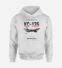 Thumbnail for KC-135 STRATOTANKER design on white double-side hoodie, single-side print