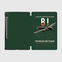 Thumbnail for Avro Lancaster B I design on dark green samsung tablet tablet case