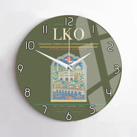 Thumbnail for Chaudhary Charan Singh International Airport LKO Wall-Clock No-Frame - Green Army