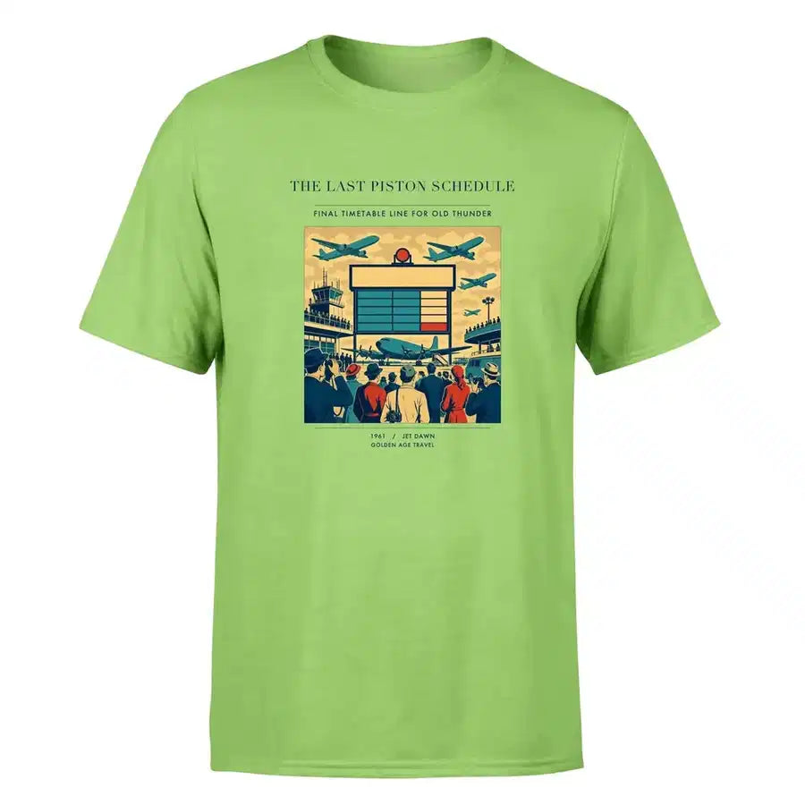 VINTAGE G4469 - The Last Piston Schedule - Premium T-Shirt design on lightgreen premium t shirt
