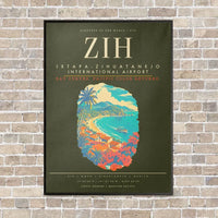 Thumbnail for Ixtapa-Zihuatanejo International Airport ZIH - Canvas Framed - Green Army