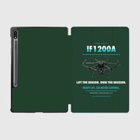 Thumbnail for Inspired Flight IF1200A design on dark green samsung tablet tablet case