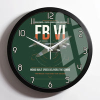 Thumbnail for de Havilland Mosquito FB VI design on dark green framed wall clock