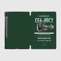 Thumbnail for CF6-80C2 design on dark green samsung tablet tablet case