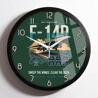 Thumbnail for F-14D Tomcat design on dark green framed wall clock