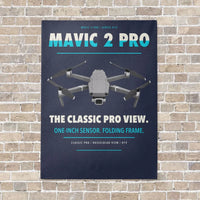 Thumbnail for DJI Mavic 2 Pro vertical canvas print - no frame - navy blue background