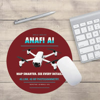 Thumbnail for Parrot ANAFI Ai design on dark red round mouse pad