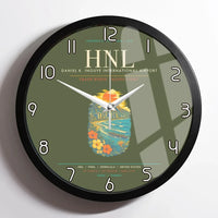 Thumbnail for Honolulu Daniel K. Inouye International Airport HNL Wall-Clock Framed - Green Army