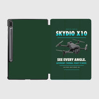 Thumbnail for Skydio X10 design on dark green samsung tablet tablet case
