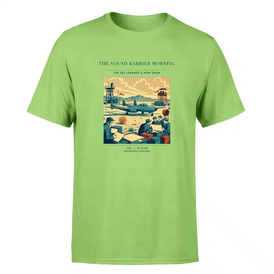 VINTAGE G4459 - The Sound Barrier Morning - Premium T-Shirt design on lightgreen premium t shirt