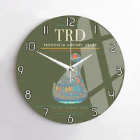 Thumbnail for Trondheim Airport Vrnes TRD Wall-Clock No-Frame - Green Army
