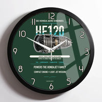 Thumbnail for HF120 design on dark green framed wall clock