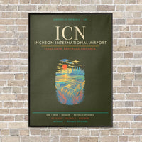 Thumbnail for Incheon International Airport ICN - Canvas Framed - Green Army