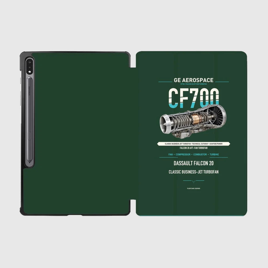 CF700 design on dark green samsung tablet tablet case