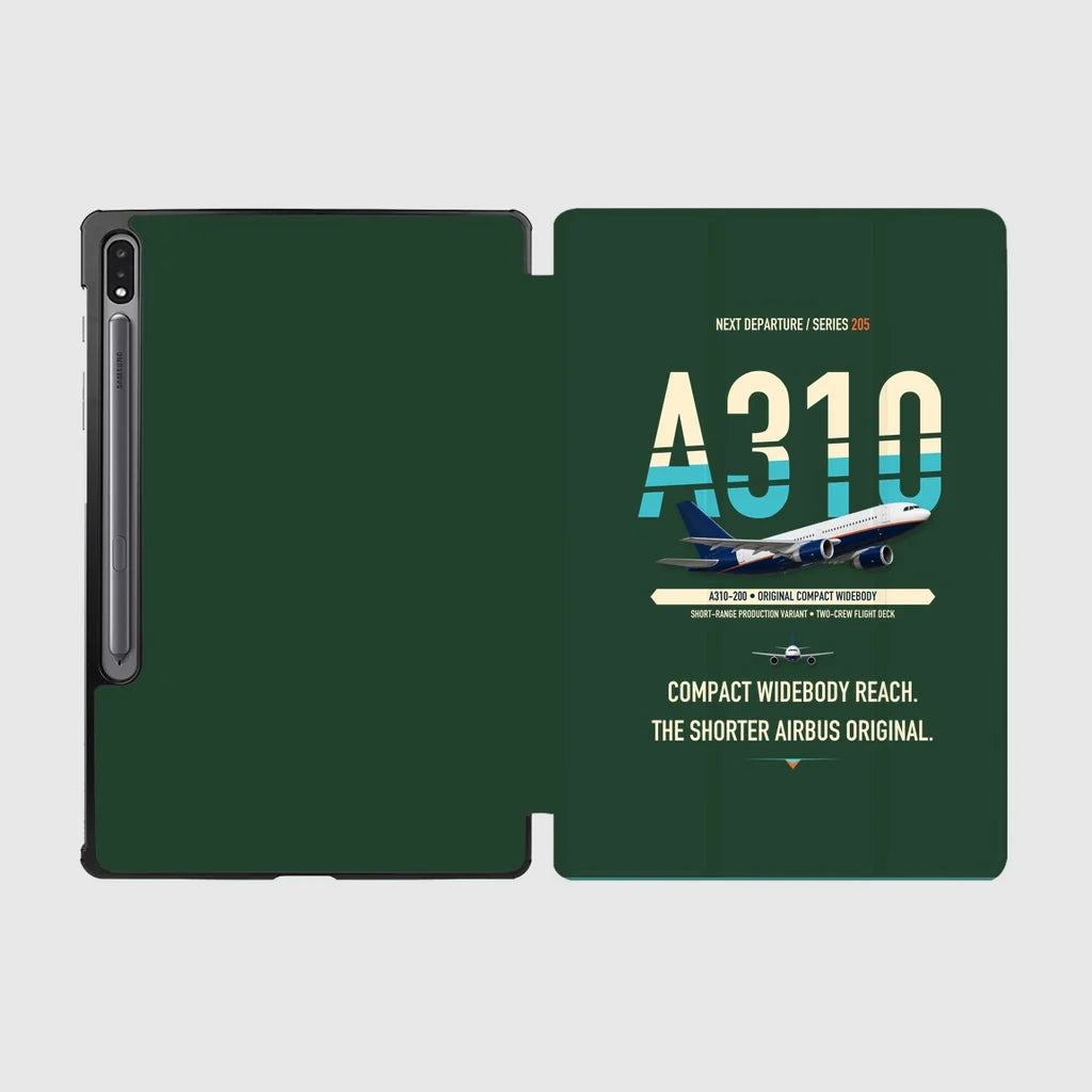Airbus A310-200 design on dark green samsung tablet tablet case