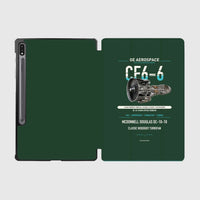 Thumbnail for CF6-6 design on dark green samsung tablet tablet case