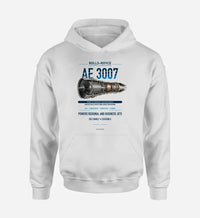 Thumbnail for AE 3007 design on white hoodie single side