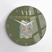 Thumbnail for Viru Viru International Airport VVI Wall-Clock No-Frame - Green Army
