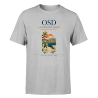 Thumbnail for Are Ostersund Airport (OSD) T-Shirt single-side front print in Light Gray | are-ostersund-airport-osd-double-side-t-shirt