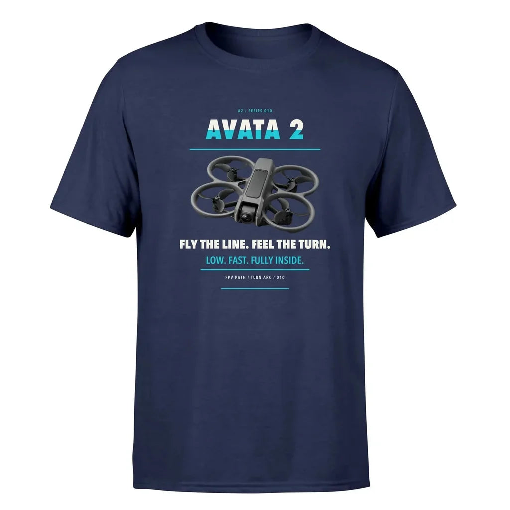 DJI Avata 2 design on navy blue single side