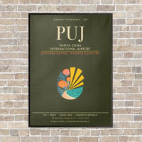 Thumbnail for Punta Cana International Airport PUJ - Canvas Framed - Green Army