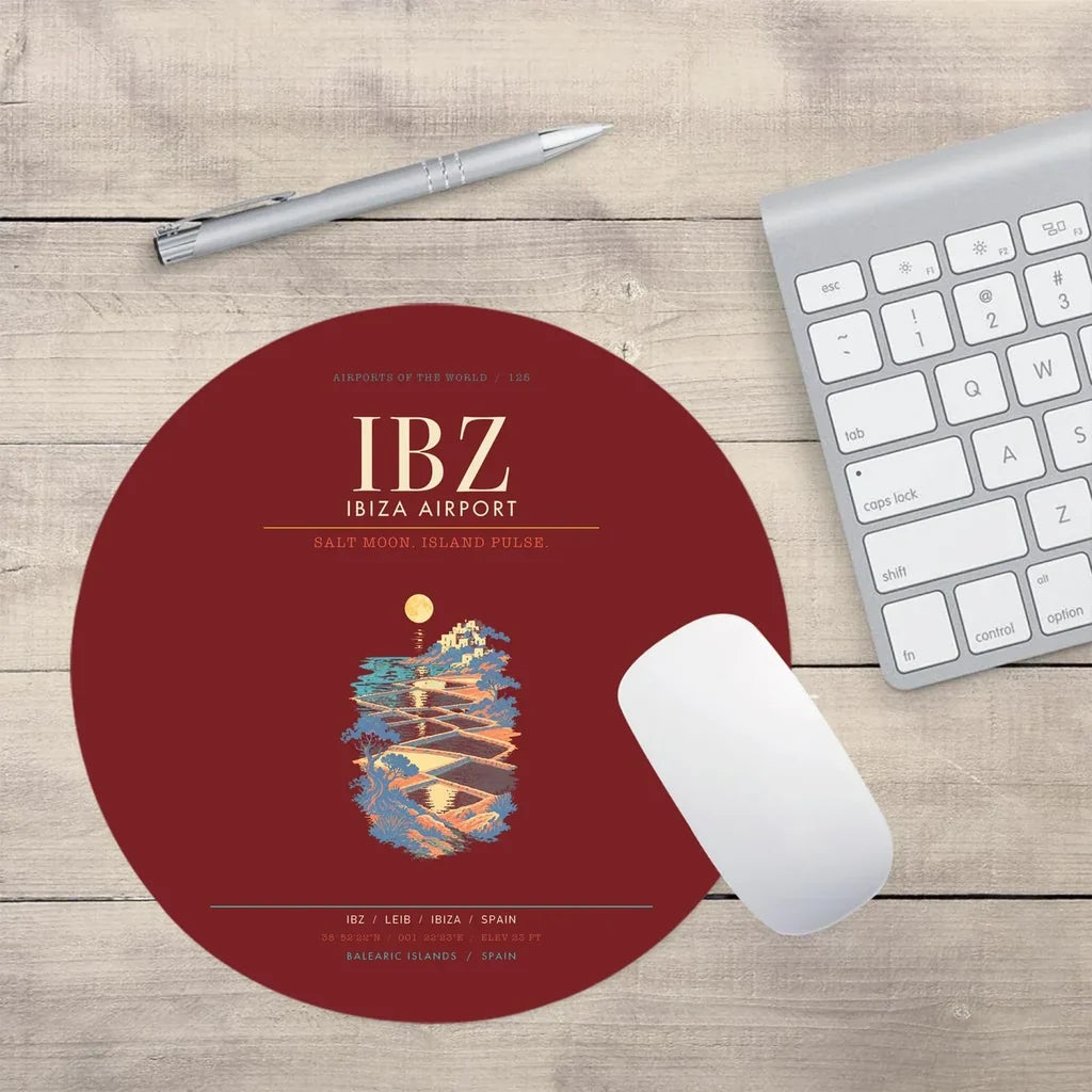 Ibiza Airport IBZ - Ses Salines Moon-Tide Loom - Dark Red