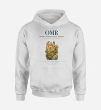 Thumbnail for Oradea International Airport (OMR) design on white hoodie single-side print