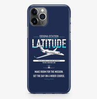 Thumbnail for Cessna Citation Latitude design on navy blue magsafe iphone case, for iPhone Pro Max