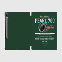 Thumbnail for PEARL 700 design on dark green samsung tablet tablet case