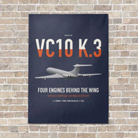 Thumbnail for Vickers VC10 K.3 vertical canvas print - no frame - navy blue background
