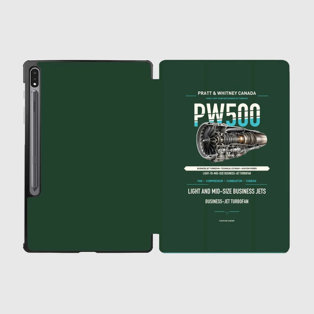 PW500 design on dark green samsung tablet tablet case