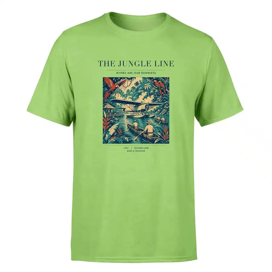 VINTAGE G4023 - The Jungle Line - Premium T-Shirt design on lightgreen premium t shirt