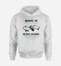 Thumbnail for DJI Mavic 3 Thermal design on white hoodie single side