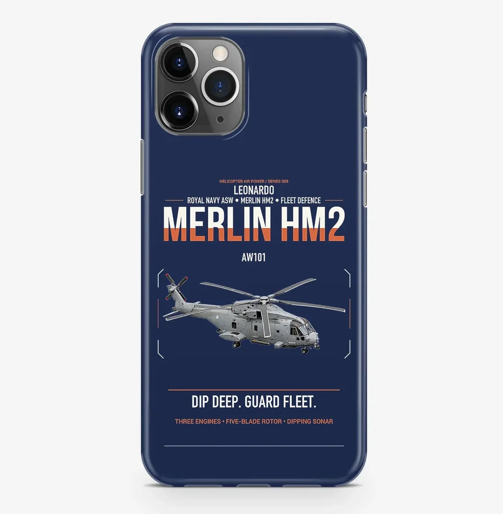 Leonardo AW101 Merlin HM2 design on navy blue magsafe iphone case, for iPhone Pro Max