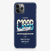 Thumbnail for Cessna A188B AgTruck design on navy blue magsafe iphone case, for iPhone Pro Max