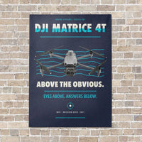 Thumbnail for DJI Matrice 4T vertical canvas print - no frame - navy blue background