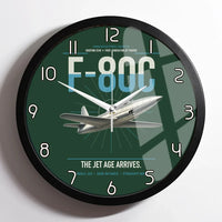 Thumbnail for F-80C Shooting Star design on dark green framed wall clock