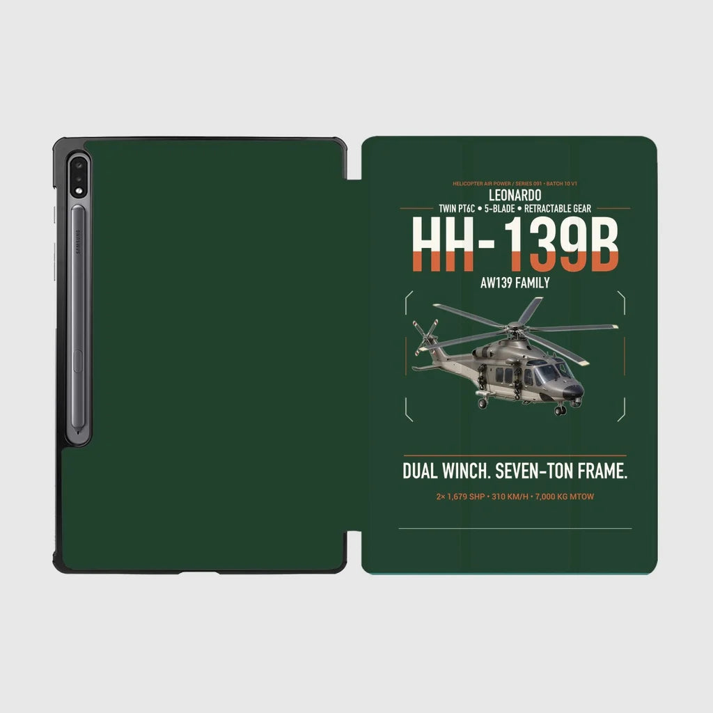 Leonardo HH-139B design on dark green samsung tablet tablet case
