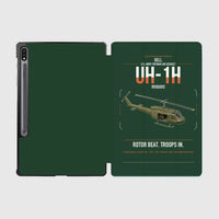Thumbnail for Bell UH-1H Iroquois design on dark green samsung tablet tablet case