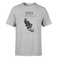 Thumbnail for Hilo International Airport (ITO) T-Shirt single-side front print in Light Gray | hilo-international-airport-ito-double-side-t-shirt